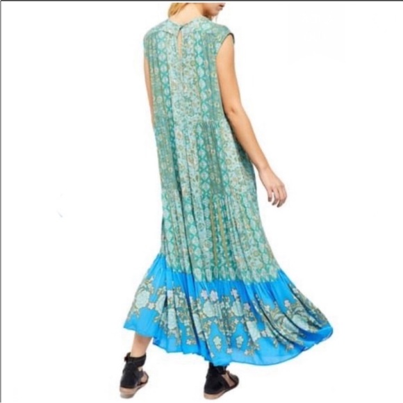 NWT FREE PEOPLE Hanalei Bay Cottagecore Boho Maxi Dress Size Large - Picture 3 of 14